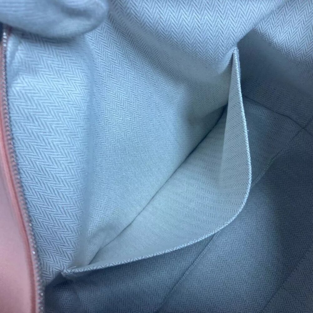 HERMES Bridua Black GM bag vanity bag pouch Hand Bag Canvas pink - Picture 16 of 16